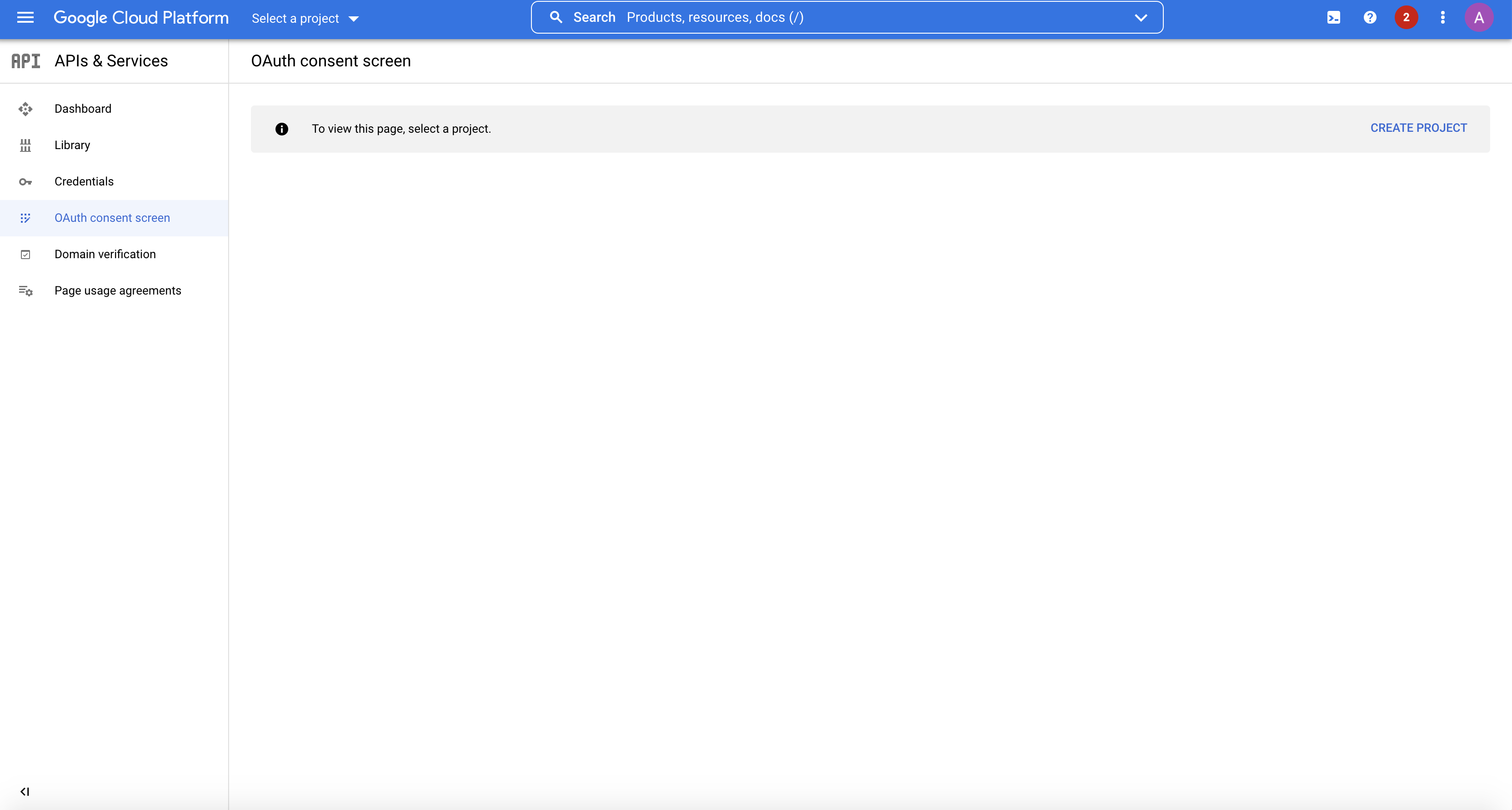 Figure: Credentials Tab