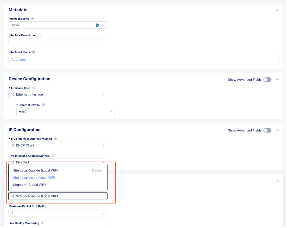 Figure: Edit Interface