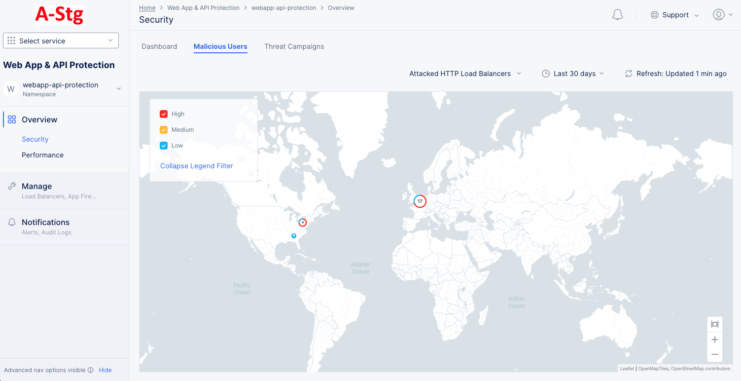 Figure: Malicious Users Map